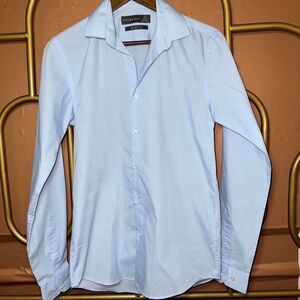 Primark Men's Blue Button Up Dress Shirt
